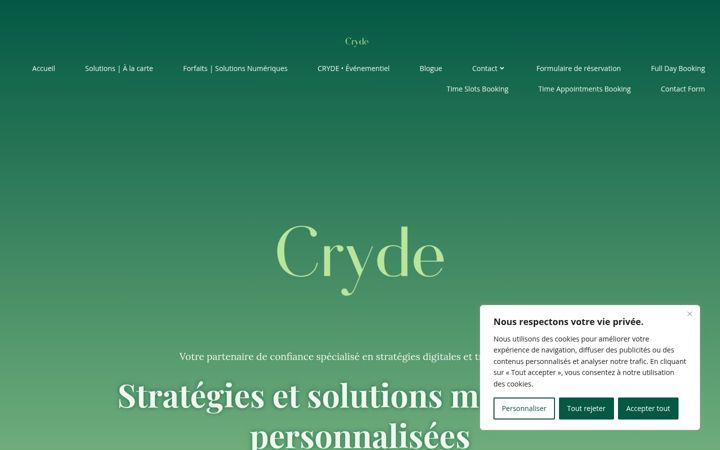Screenshot of cryde.ca