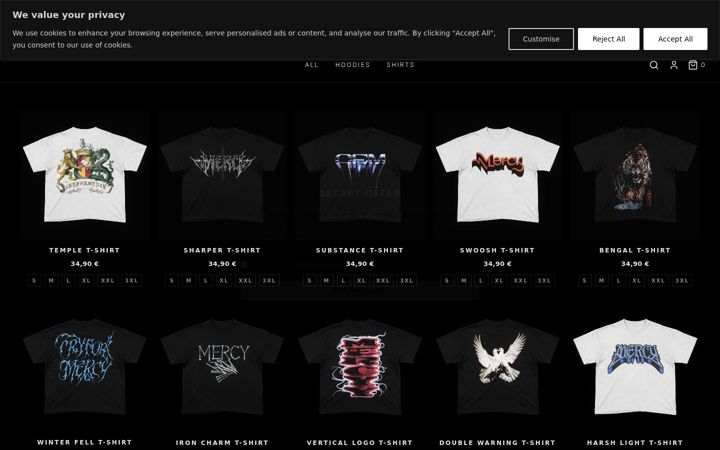 Screenshot of cryformercy.eu