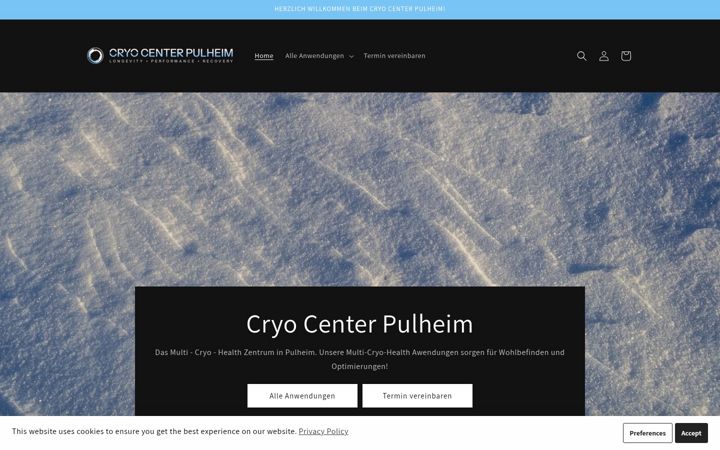 Screenshot of cryo-shop-pulheim.de
