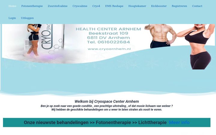 Screenshot stránky cryoarnhem.nl