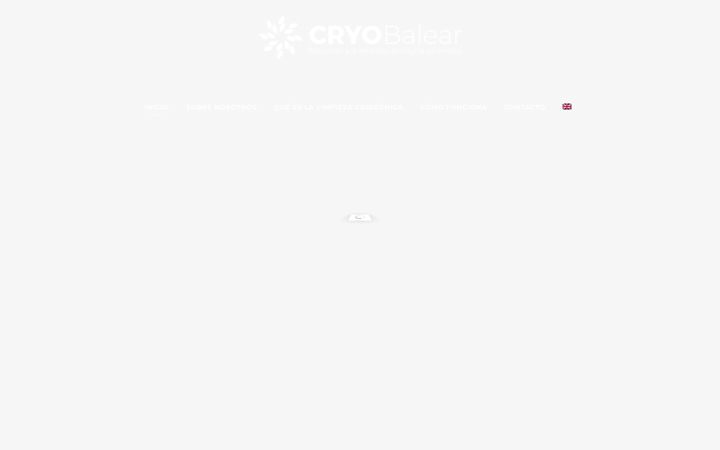 Screenshot of cryobalear.com