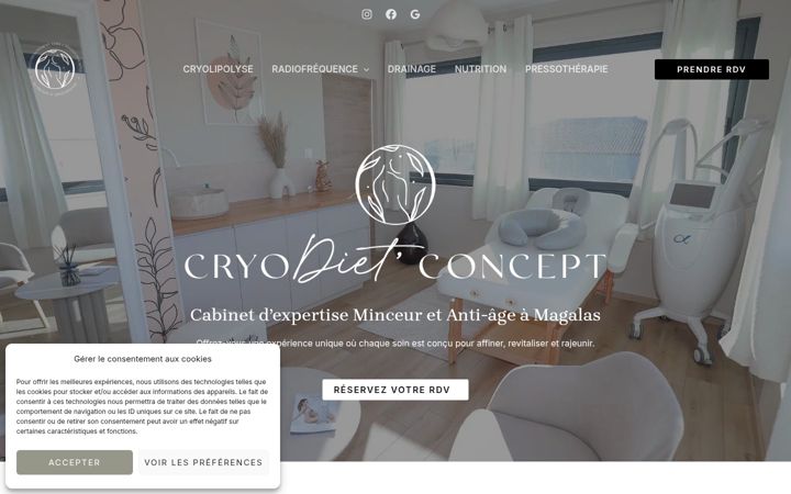 Screenshot van cryodietconcept.fr