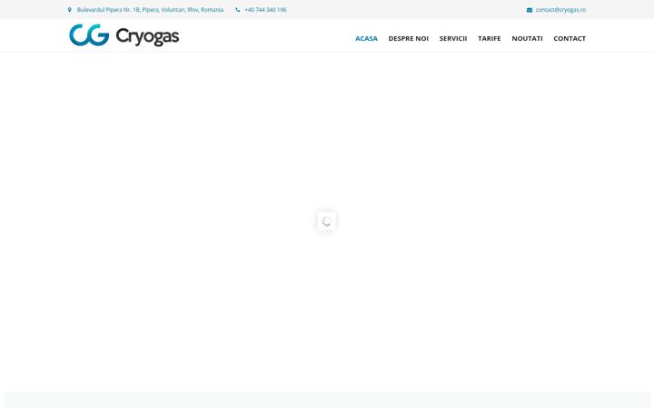 Screenshot of cryogas.ro