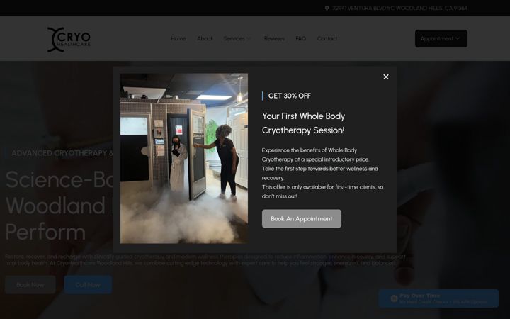 Screenshot of cryohealthcarewh.com