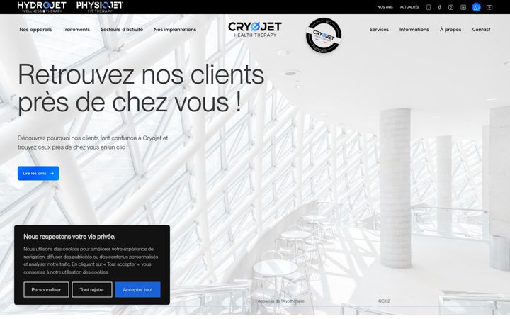 Screenshot of cryojetsystem-france.fr