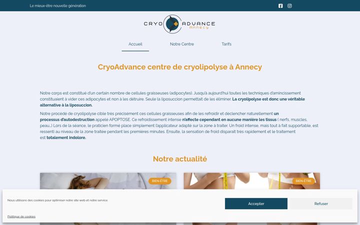 Screenshot van cryolipolyse-annecy.fr