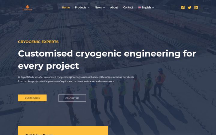 Screenshot of cryotechcn.com