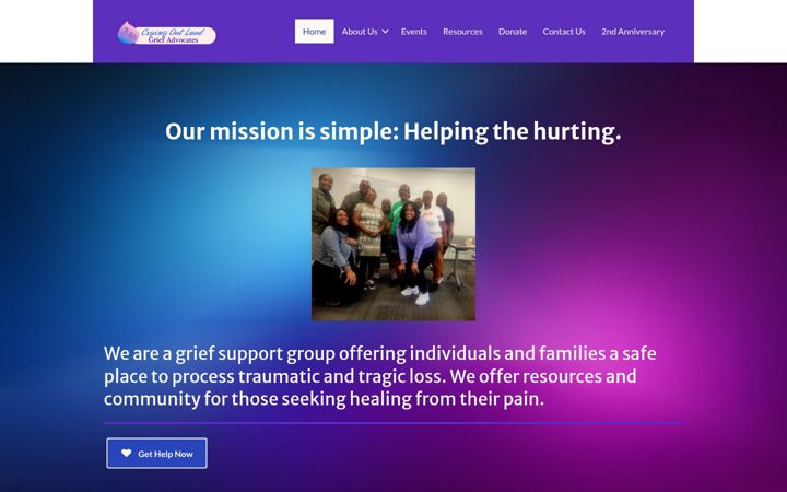 Screenshot of cryoutloudforhelp.org