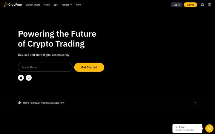 Screenshot of crypfine.com