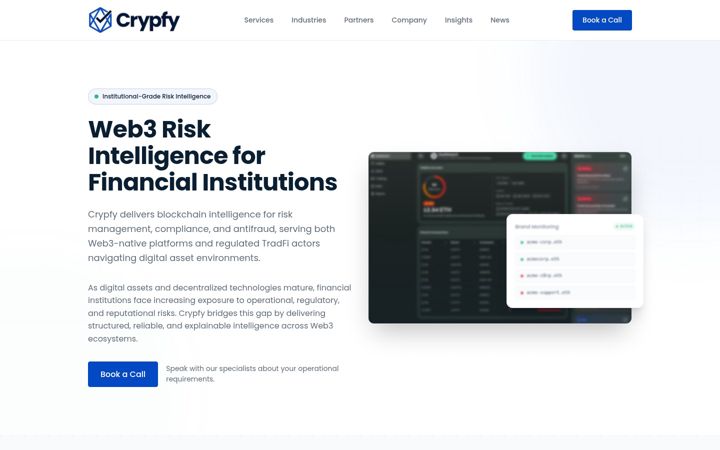 Skærmbillede af crypfy.ai