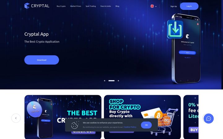 Screenshot of cryptal.com