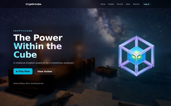 Ekrano kopija crypticcube.net