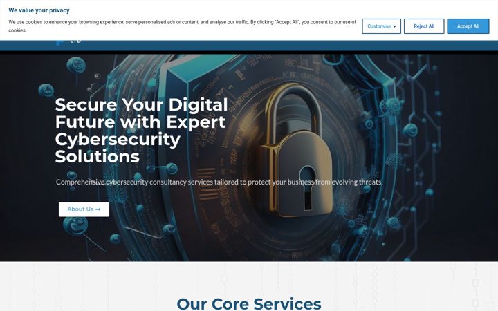 Screenshot of cryptixconsultancy.com