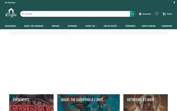 Screenshot of cryptmtg.com