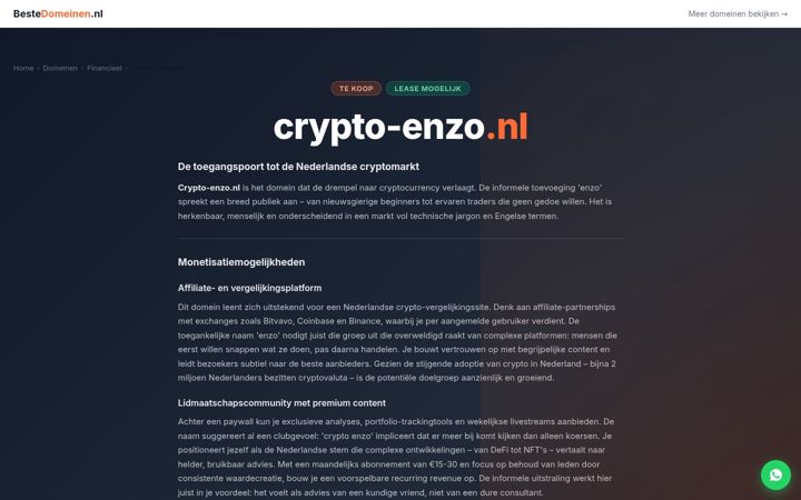 Captura de pantalla de crypto-enzo.nl