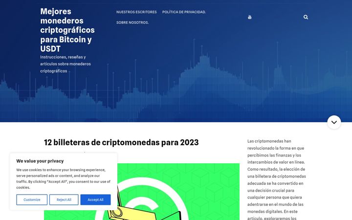 Ekrano kopija crypto-wallet.es