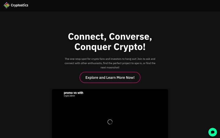 Skärmbild av cryptoatics.io