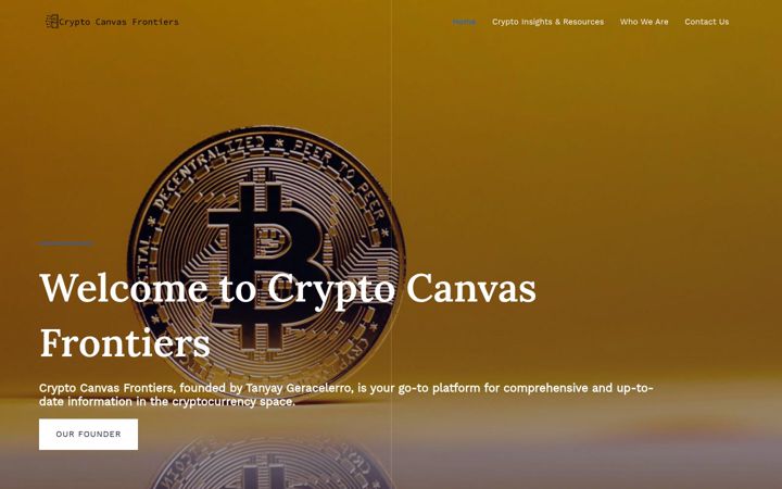 Screenshot of cryptocanvasfrontiers.com