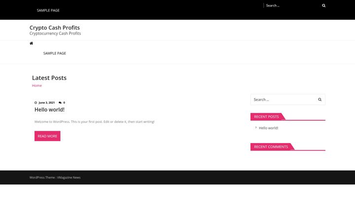 Screenshot of cryptocashprofits.com
