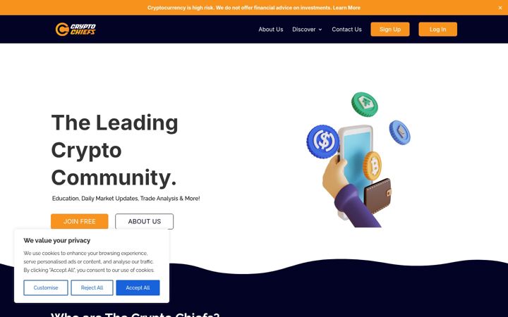 Screenshot of cryptochiefs.io