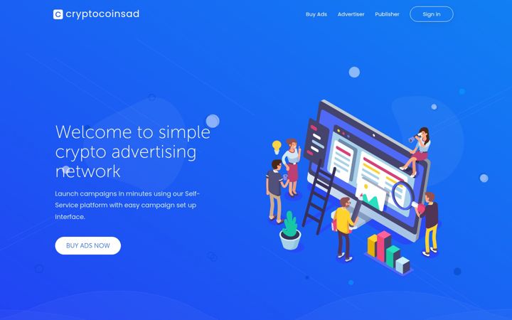 Screenshot of cryptocoinsad.com