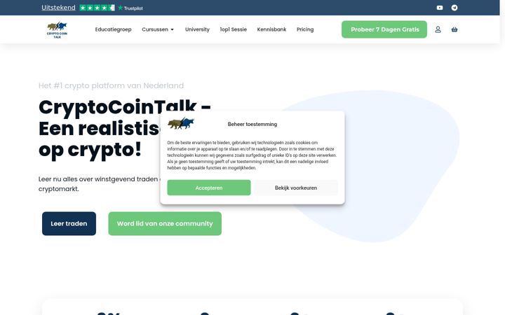 Ekrano kopija cryptocointalk.nl