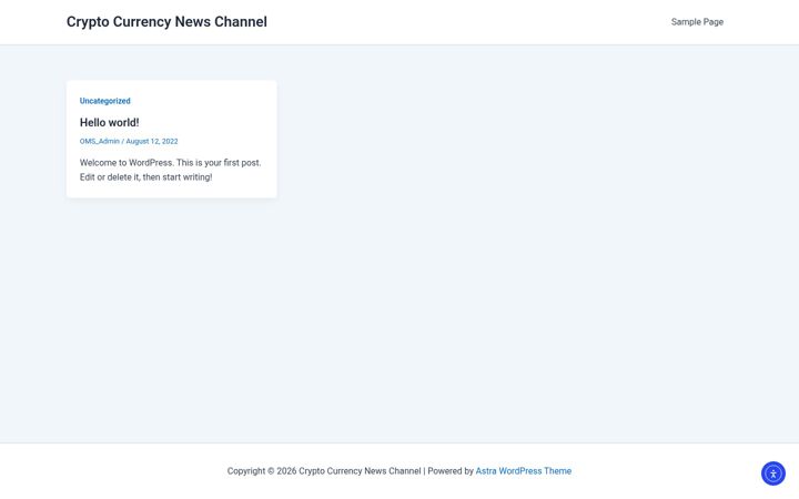 Екранна снимка на cryptocurrencynewschannel.io