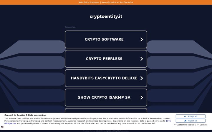 Screenshot of cryptoentity.it