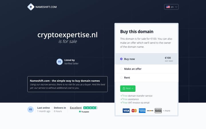 Screenshot of cryptoexpertise.nl