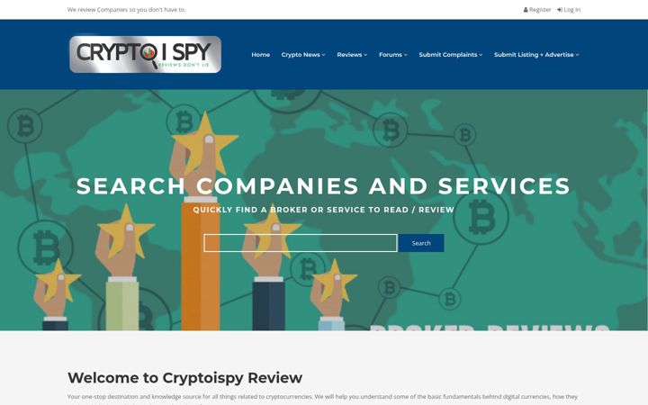 Screenshot of cryptoispy.com