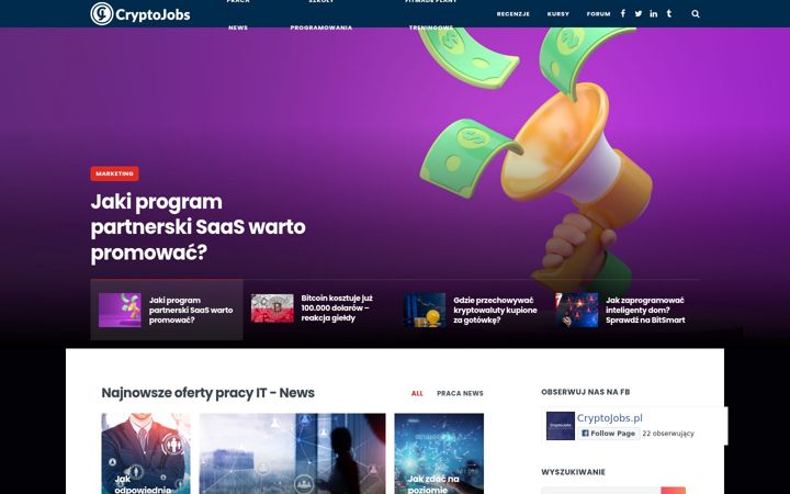 Screenshot of cryptojobs.pl