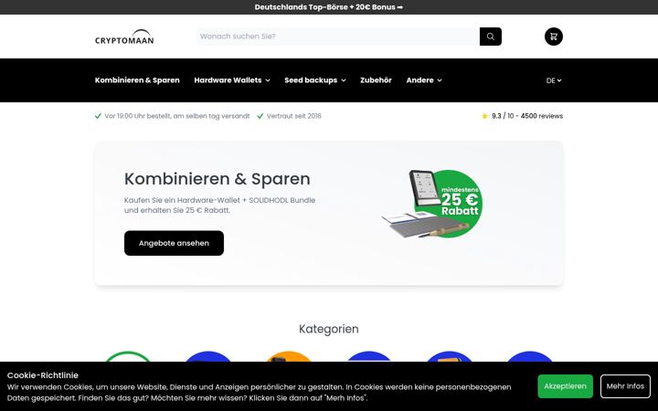 Screenshot of cryptomaan.de