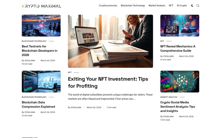 Screenshot of cryptomaximal.com