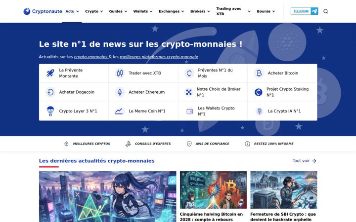 Zrzut ekranu cryptonaute.fr