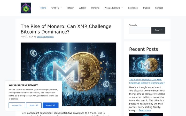 Screenshot of cryptonion.co