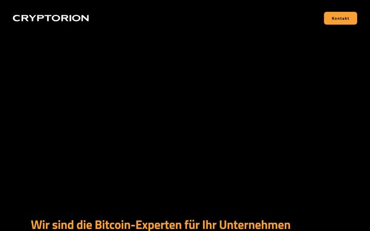 Captură de ecran a cryptorion.com