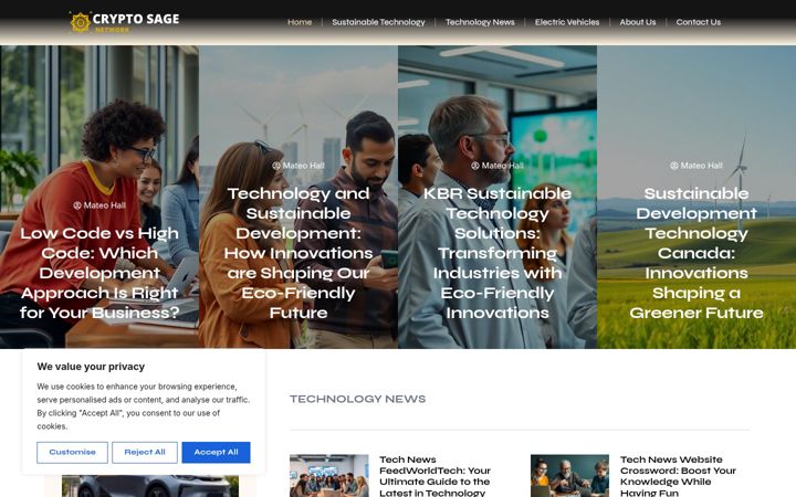 Screenshot of cryptosagenetwork.com