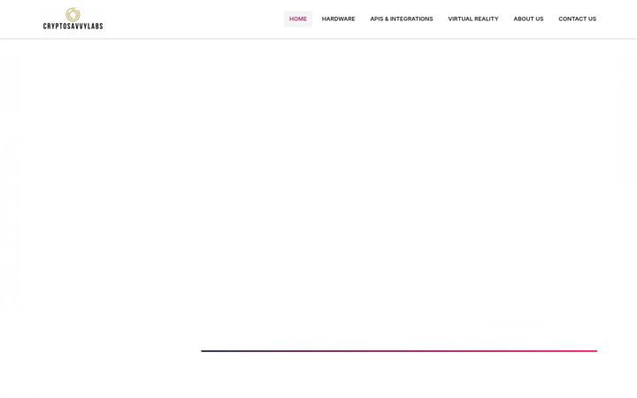 Screenshot of cryptosavvylabs.com