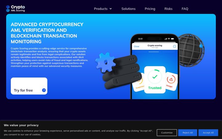 Ekrano kopija cryptoscoring.net