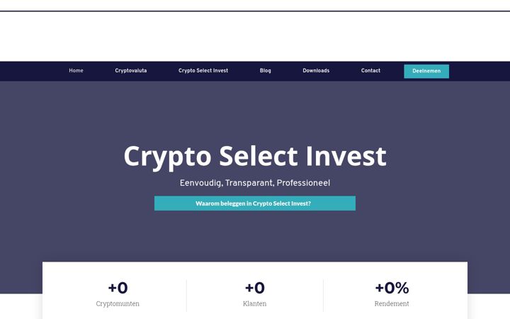 Screenshot of cryptoselect.nl