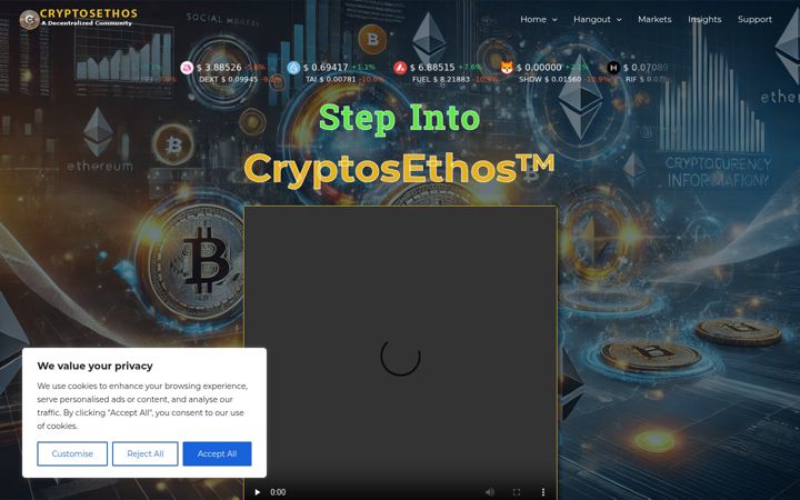 Screenshot of cryptosethos.com