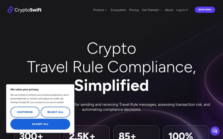 Screenshot of cryptoswift.eu