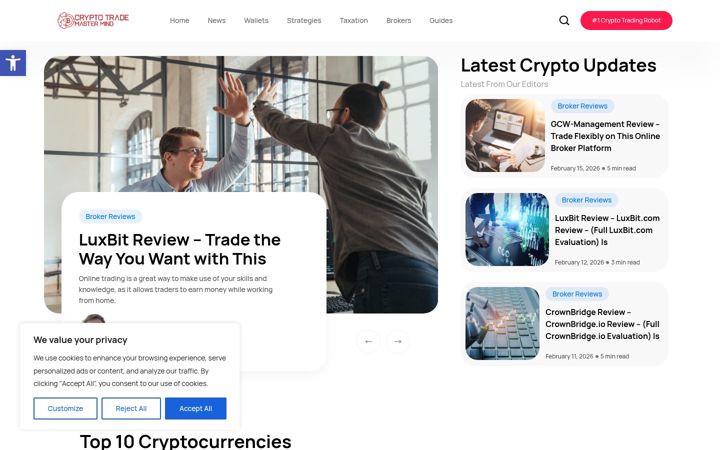 Screenshot of cryptotrademastermind.com
