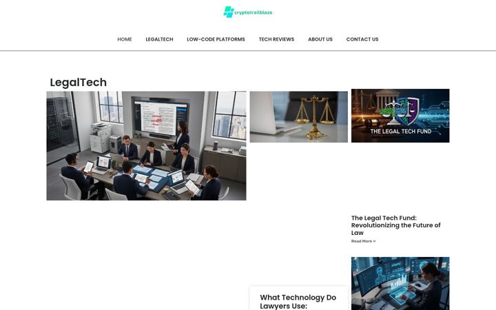 Screenshot of cryptotrailblaze.com