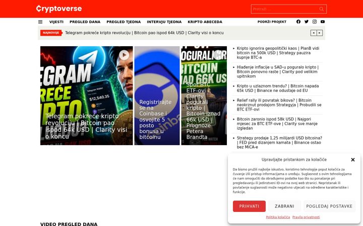 Ekrānuzņēmums no cryptoverse.hr
