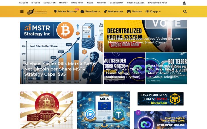 Screenshot of cryptovir.com