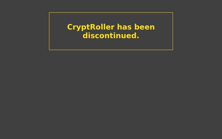 Screenshot of cryptroller.com