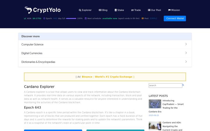 Screenshot of cryptyolo.com