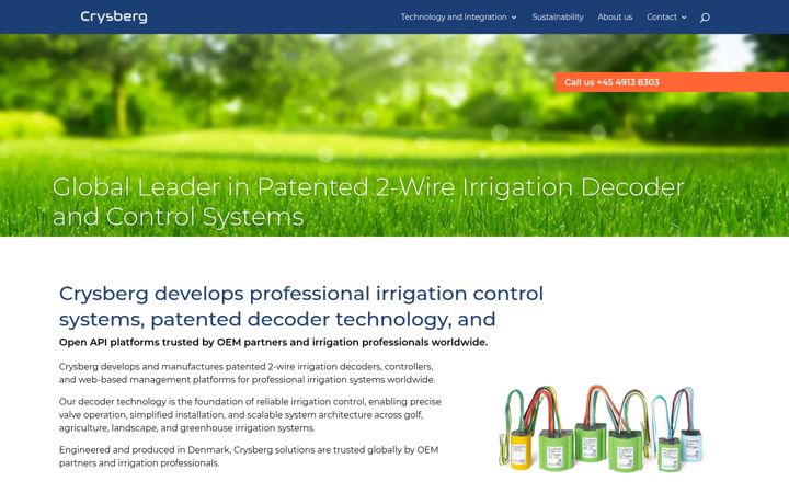 Screenshot of crysberg.com