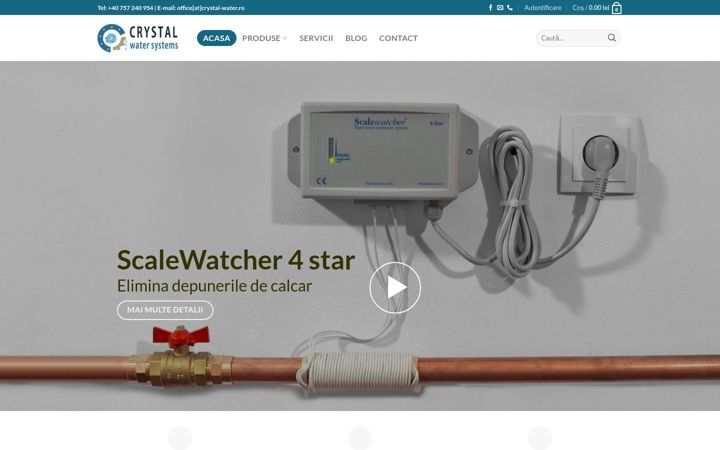 Screenshot of crystal-water.ro